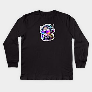 Agent Monkey Kids Long Sleeve T-Shirt